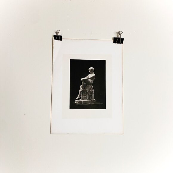 Antique 1882 Rare Chloe by Vasselot Intaglio Photogravure Print of Sculpture - Picture 6 of 10